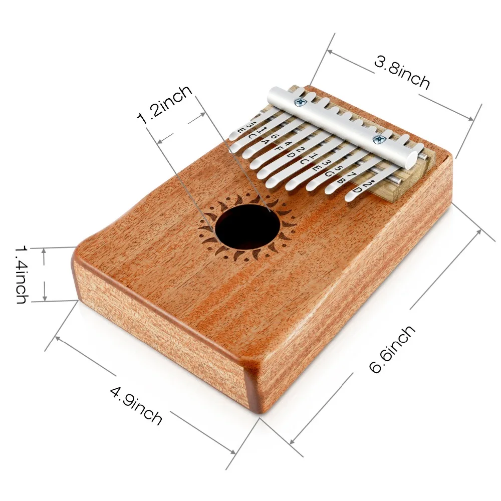 Donner 10/17 клавишный палец калимба Mbira большой палец пианино мини-клавиатура Marimba деревянный музыкальный инструмент корпус из красного дерева с тюнинговыми инструментами