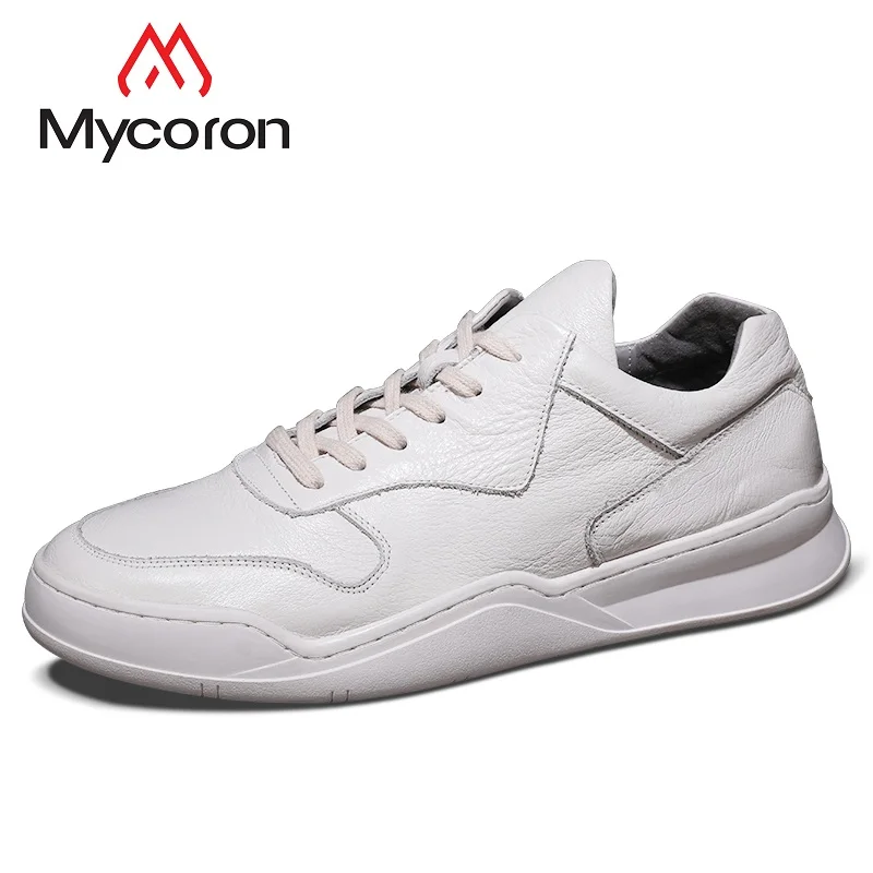 

MYCORON 2019 Autumn And Winter High Quality Men shoes White Shoes Comfortable Men Lace-Up Sports Shoes Trend Sapato Masculino
