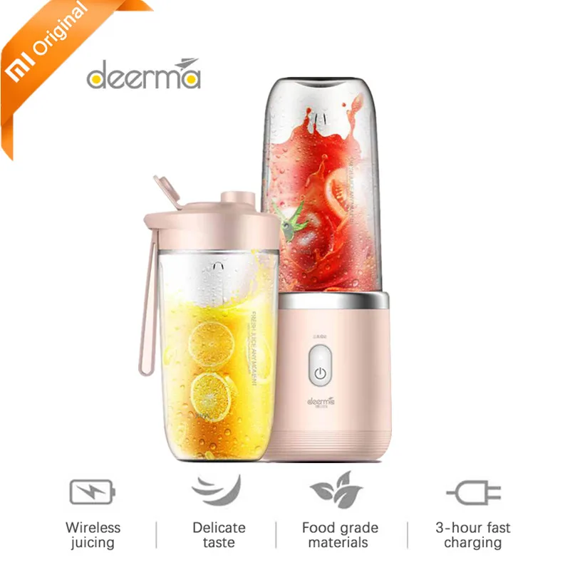 

Original 1 Deerma Portable Electric Juicer 400ML Automatic Wireless Multi-Functional Mini Portable USB Charging Juicer