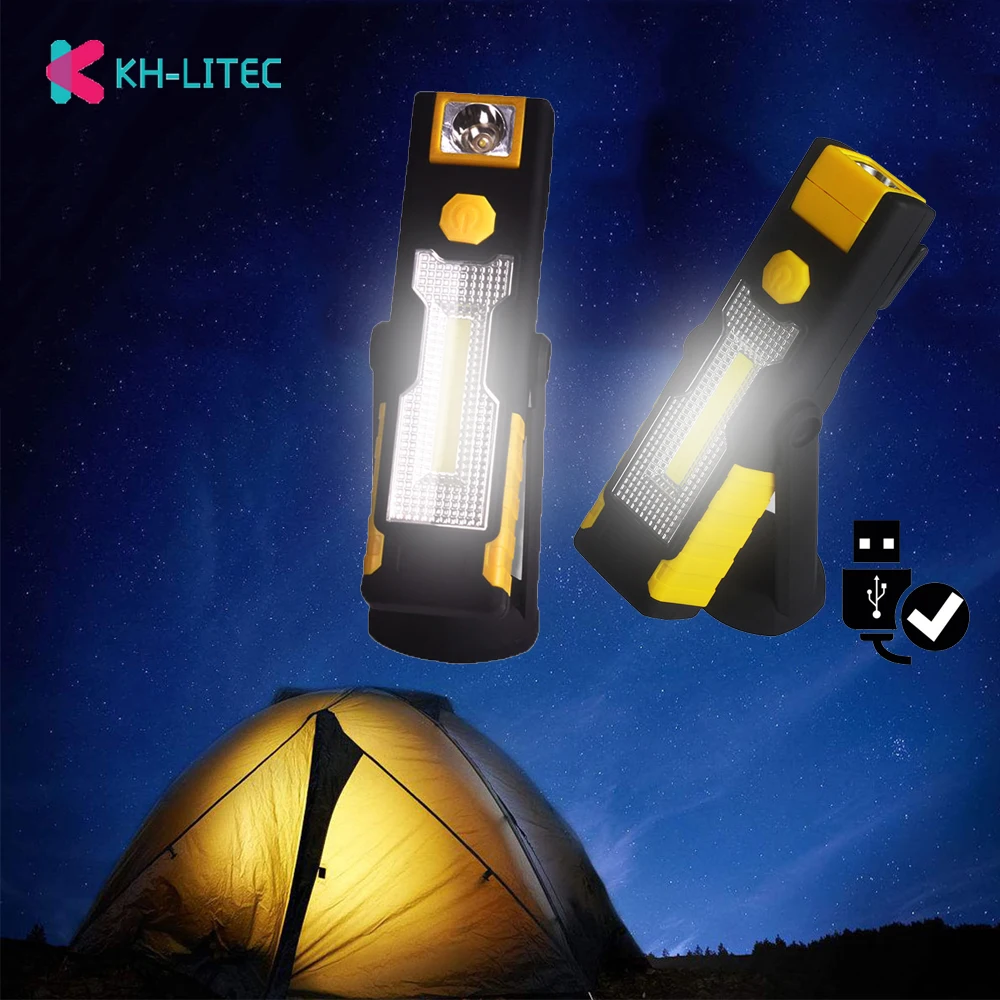 Portable-spotlight-LED-Flashlight-USB-Work-Light-Rechargeable-Magnetic-Hanging-Hook-Lamp-Camping-Car-Repairing-Bar-Light-Torch 6
