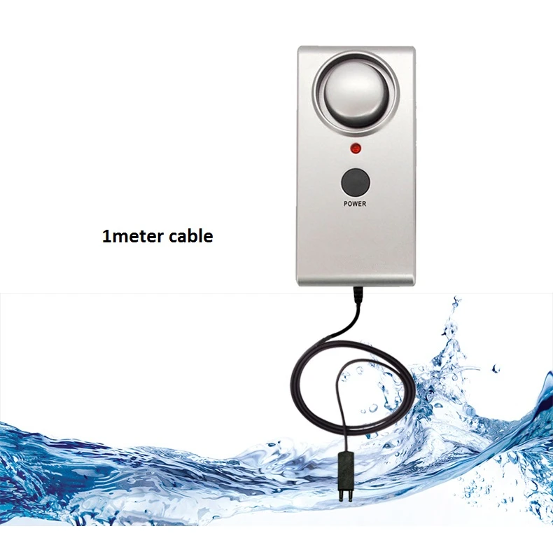 

Standalone Water overflow Detector Alarm/Water detecting alert sensor/Liquid leak Sensor Alarm(without battery)