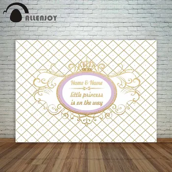 

Allenjoy photography background baby guess golden sequin little princess party backdrop backgrounds for photo studio vinyl