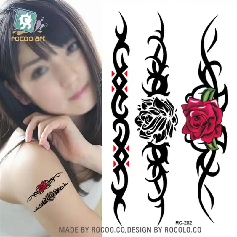 Body Art Sex Waterproof Temporary Tattoos For Men And Women Simple 3d 