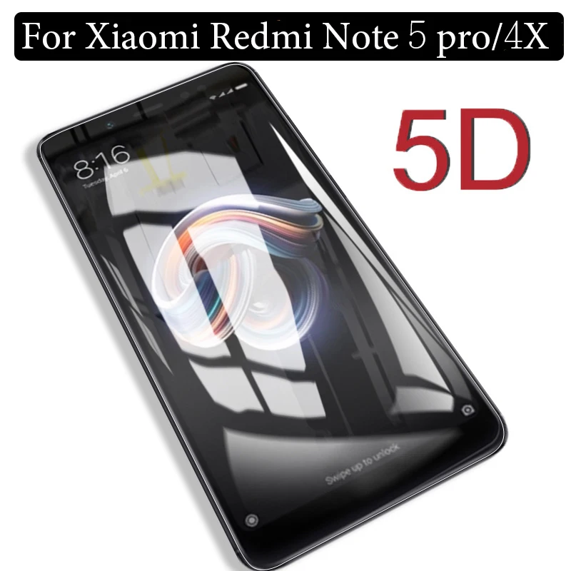 

5D full cover screen protective redmi 4x x4 glass film for xiaomi redmi note 5 pro 5d tempered glass xiomi xaomi xiami redmi 4 x
