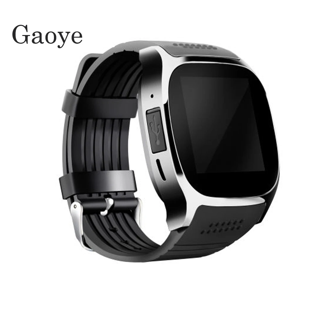 Gaoye t8 Bluetooth Smart часы с Камера музыкальный плеер Facebook SMS SmartWatch Телефонный звонок sim tf