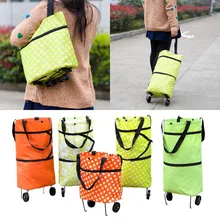 Новая модная сумка-пачка складная сумка для покупок Складная с Сумка для покупок на колесиках