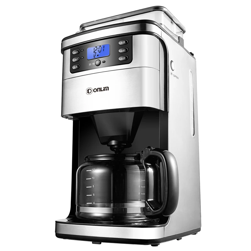 

Household Drip Coffee Maker Americano Automatic Coffee Machine Automatic Grinder Coffee Machines Fully-automatic Coffee Maker