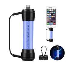 XC01 Mini Magnetic Outdoor Portable Light Camping Emergency 2A Fast USB Charger Power Torch for Mobile Phone
