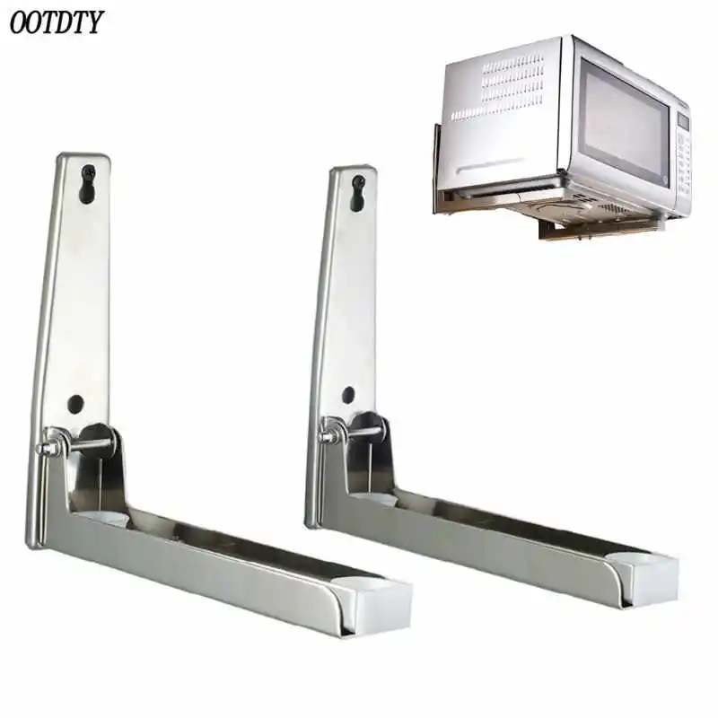 

Heavy Duty Folding Shelf Brackets Support Frame Steel Foldable Stretch Shelf Rack Microwave Oven Wall Mount Bracket