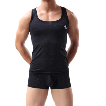 

Undershirts Male Tanks Underwear Spring and Summer New Fashion Comfortable Vest Solid Mens Undershirts Nightwear Sleepwear