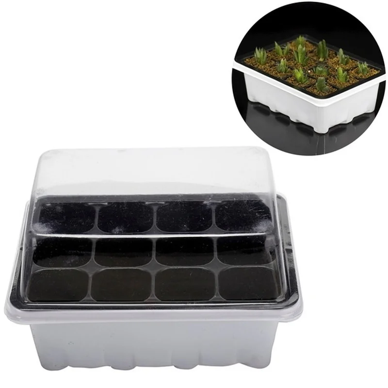 

Practical 12 Cells Hole Outdoor Nursery Pot Plant Seeds Grow Box Garden Tools