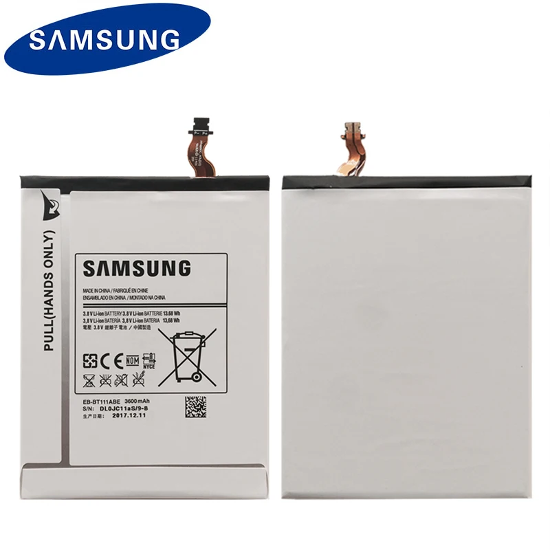 Samsung Оригинальный планшет Батарея EB BT111ABE BT115ABC для samsung T115 T116 SM T110 T111 Аутентичные 3600