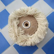 Хлопковые щетки для волос с деревянной ступицей, ювелирная полировка шлифование Полировка Щетка для очистки, колесо из хлопчатобумажной нити