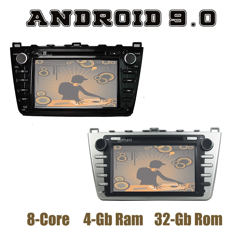 Android 9.0 Car GPS dvd player for Mazda 6 Ruiyi Ultra with DSP PX5 octa core wifi usb 4+64GB Auto Stereo Headunit