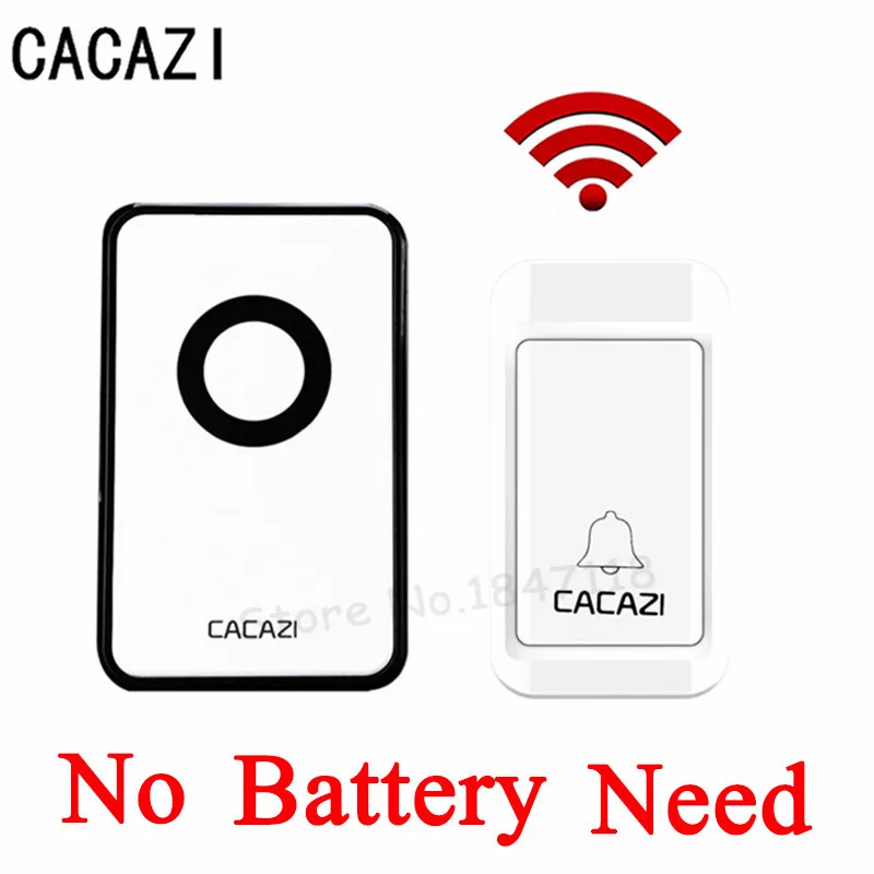 

2017 New Electronic No Battery Need Wireless DoorBell Waterproof Door Bell Wireless AC220V Remote Control Home Door Bell 1V1