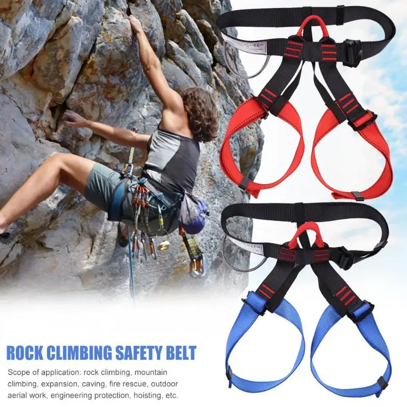 

Outdoor Camping Climbing Safety Harness Seat Belts Sitting Rock Climbing Rappelling Tool Rock Climbing Harness Waist Support