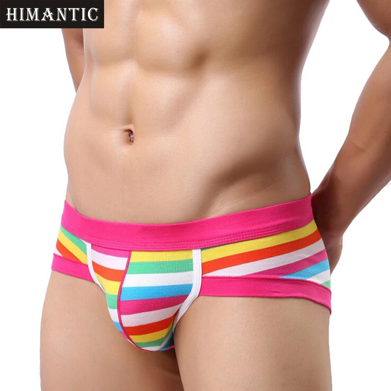 Горячая сей Для мужчин нижнее белье Модные Cueca сексуальные шорты в полоску