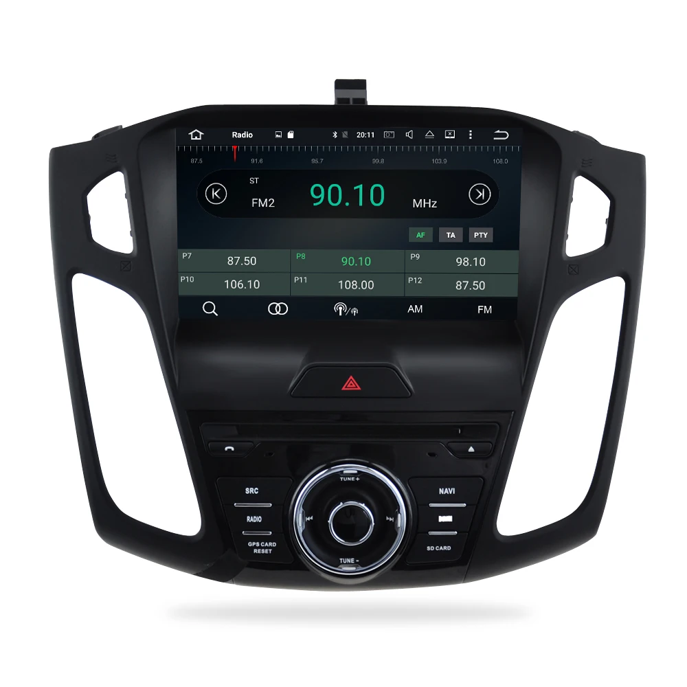 Discount Android 9.0 Car Radio GPS Player For Ford Focus 2015 2016 2017 Audio DVD Navigation Multimedia WIFI Bluetooth Video Stereo 5