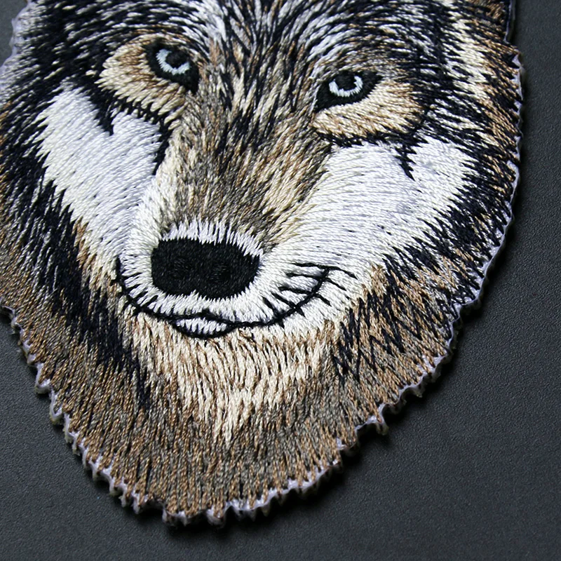 White Tiger Embroidered Patch – 6'' Iron-On Or Sew-On Applique For Jackets, Bags, Jeans – Biker & Wildlife Style