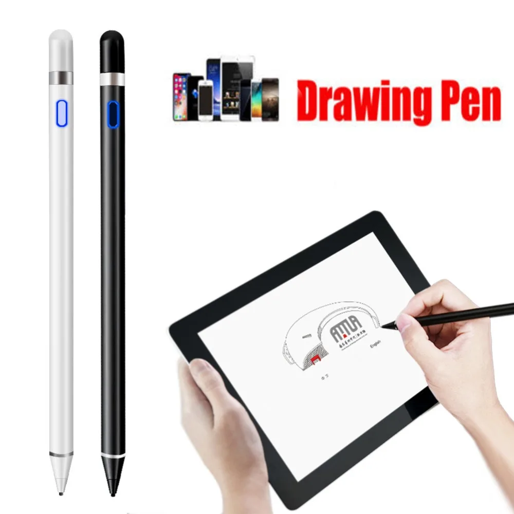 Rechargeable Capacitive Active Screen Stylus Pen Drawing Pen Fit For