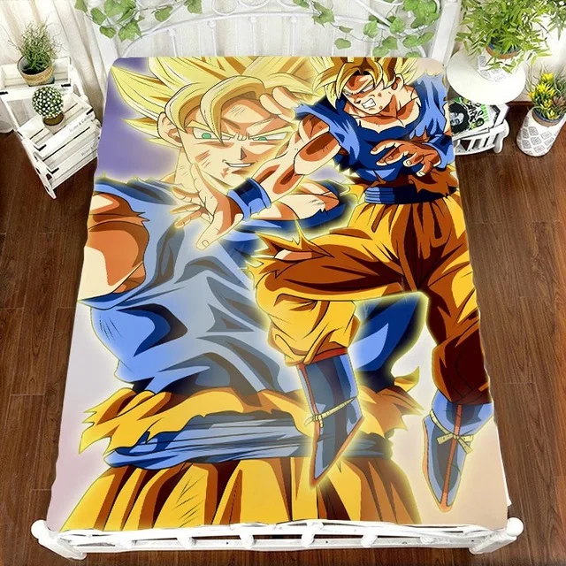 Dragon Ball Z, Комплект постельного белья с принтом аниме, простыня, Vegeta Son Goku, DRAGON BALL Z Zetto, Комплект постельного белья для детской комнаты - Цвет: Красный