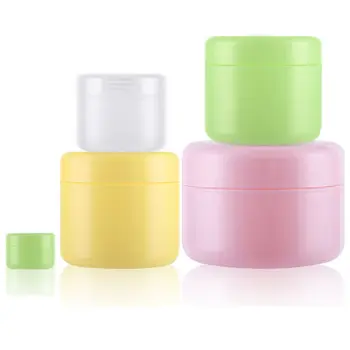 

10g/20g/30g/50g/100g/150g Plastic Empty Makeup Jar Pot Refillable Sample bottles Travel Face Cream Lotion Cosmetic Container