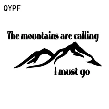 Qypf 18.1 Cm * 8.7 Cm Interessante De Bergen Zijn Bellen Ik Moet Gaan Vinyl Auto Sticker Vivid Raamstickers c18-0263