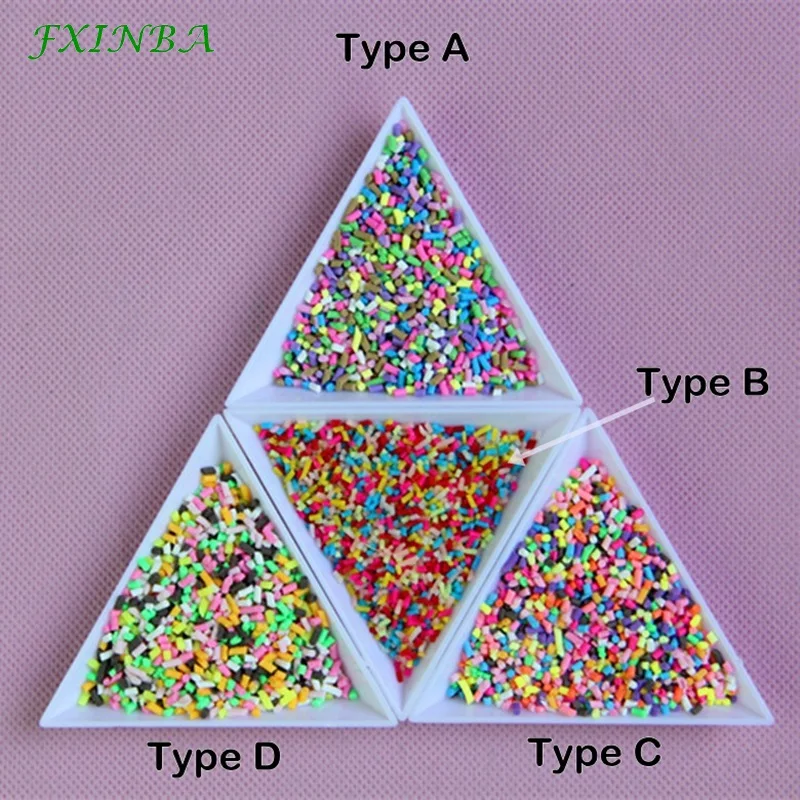 FXINBA поддельные торт разбрызгивает украшения для поставки слаймов DIY/ногти искусство советы посыпать торт Fimo Ломтики Slimes игрушки глиняные Lizun коробка