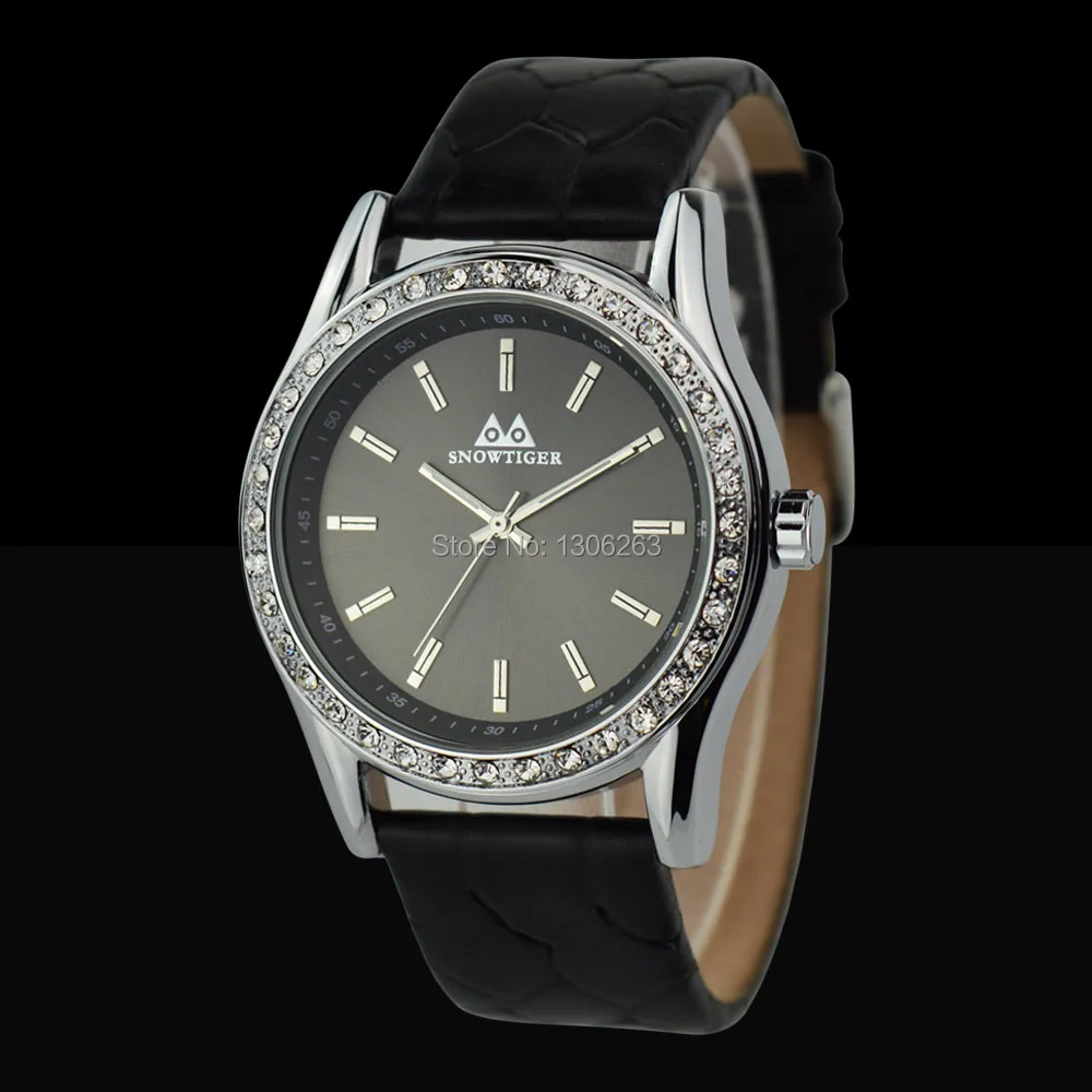 Hot Luxury Brand Diamond Orologio Fashion Rhinestone Watch Women Casual Leather Clock Female Quartz Ladies Wristwatch