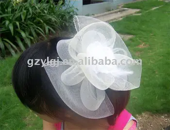 

Fashion FASCINATOR ,dances,races,weddings,Party HAT costume White h075