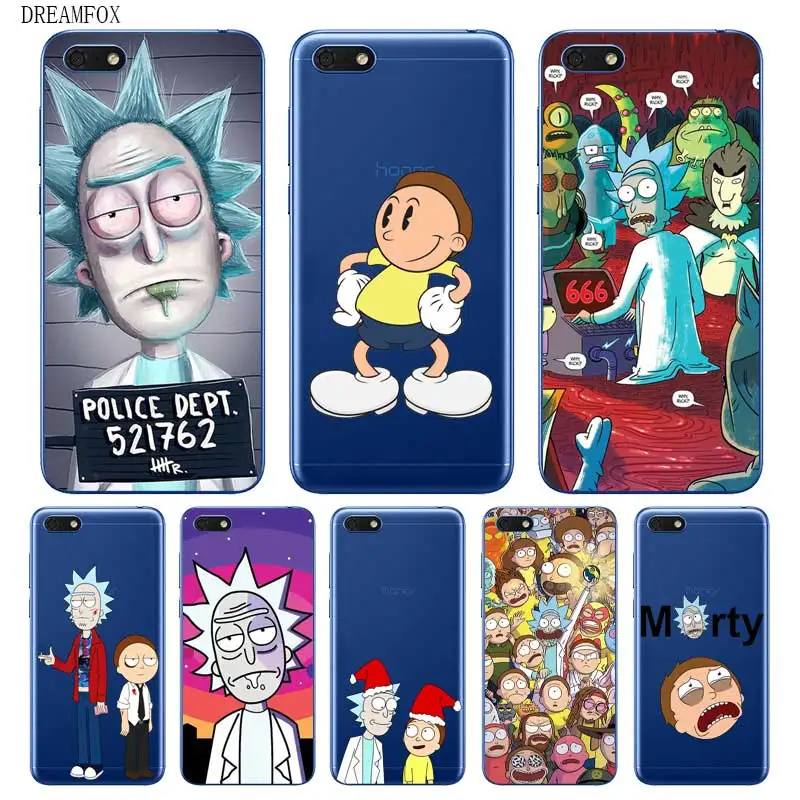 N373 Rick Morty Hot Soft TPU Silicone Case Cover For Huawei Honor 8C 8X 9 10 20i V10 V20 Note10 Max Lite Magic2 |