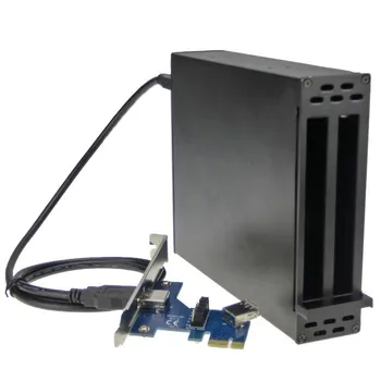 

PCI-e x1 To 2 PCI 32bit slots adapter Riser Card Sound Card Network card graphics card support PCI express x1 x4 x8 x16