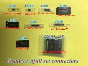 

20pcs/lot for iPhone 6SP 5.5 LCD/touch camera power volume home button charger battery sim FPC connectors