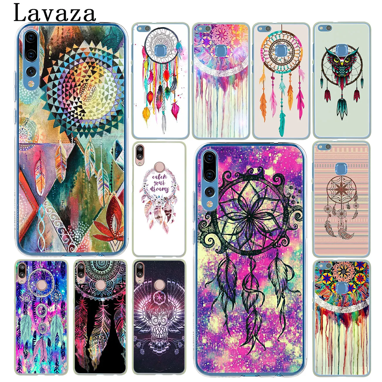 Чехол lawaza Ловец снов с акварелью для Huawei P30 P20 Pro P9 P10 Plus P8 Lite Mini 2016 2017 P smart Z 2019