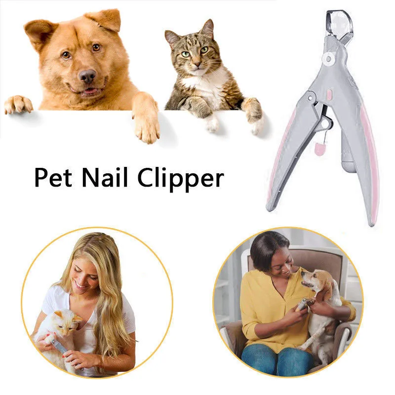Newly 2019 Pet Nail Trimmer Dog Care Nail Clipper Grinder with LED