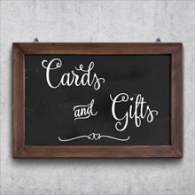 Cards and Gifts Charming Wedding Table Sign Decals Vinyl Art Stickers for Weddings Bridal Shower Decal Decor