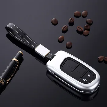 

New Aluminum Alloy Remote Smart Key Cover Fob Case Shell For Dodge Journey Charger for Jeep Renegade Grand Cherokee Light weight