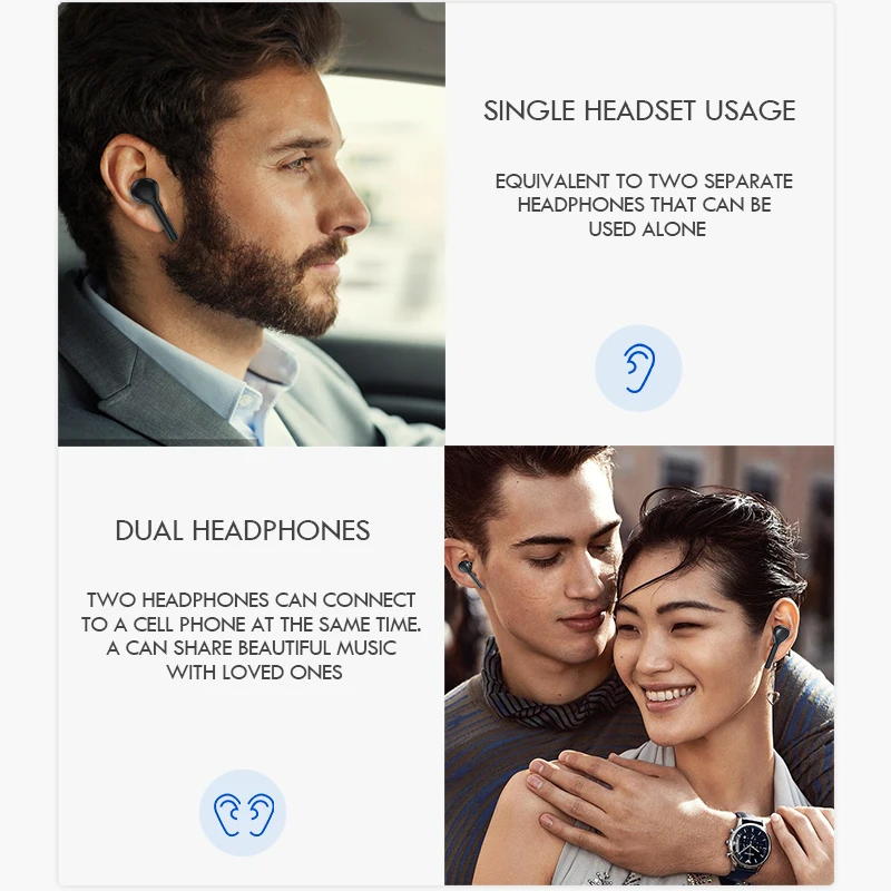 Дешево Наушники H A Bluetooth 5,0 для всех смартфонов, мини беспроводная гарнитура, наушники для Samsung, для Xiaomi, Huawei, Спортивная гарнитура