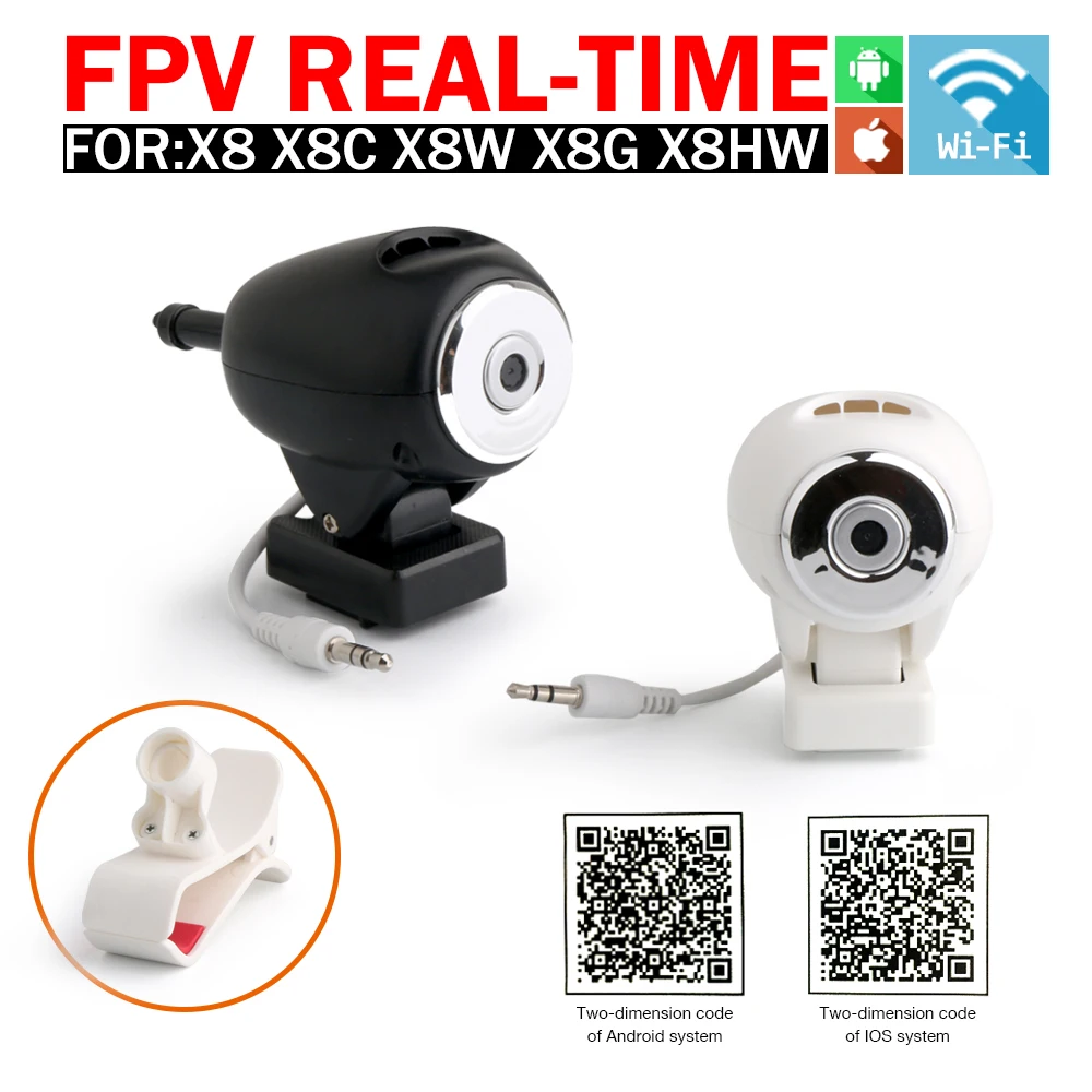 

100% Original Syma X8W FPV WIFI Camera Spare Parts RC Quadcopter For Syma X8C X8 X8G X8HW Dron With Clip AS Gift