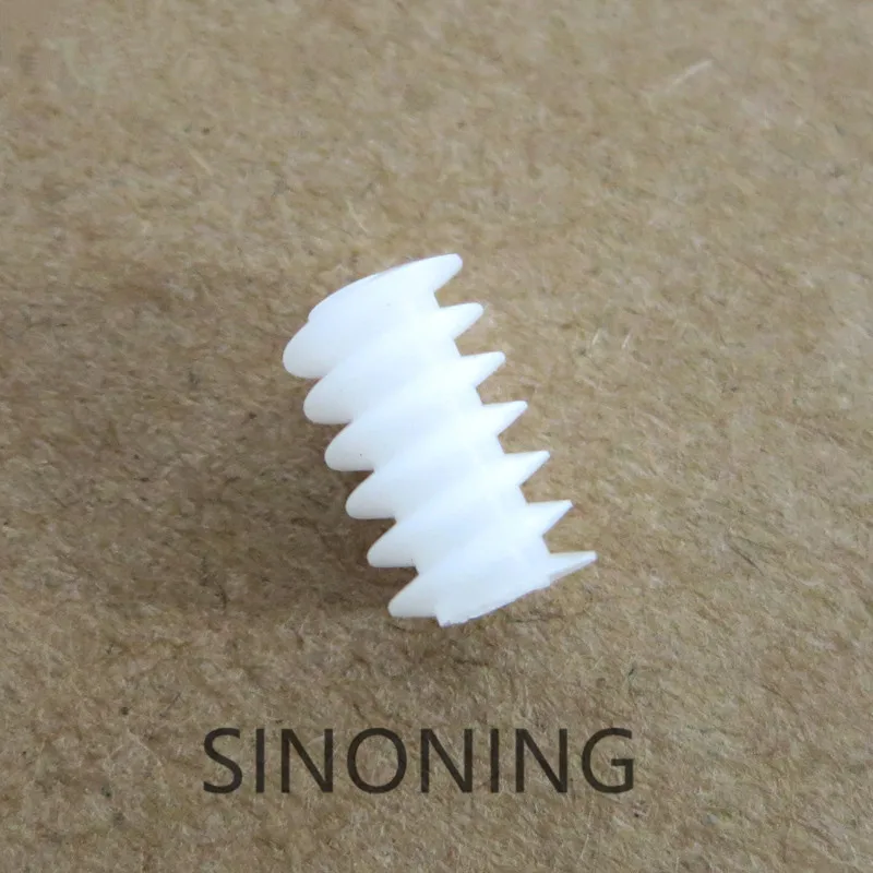 

10PCS White Right Hand Plastic 6*10 (2A) motor Worm Turbine 0.5 Module Reduction Gears DIY Model Parts