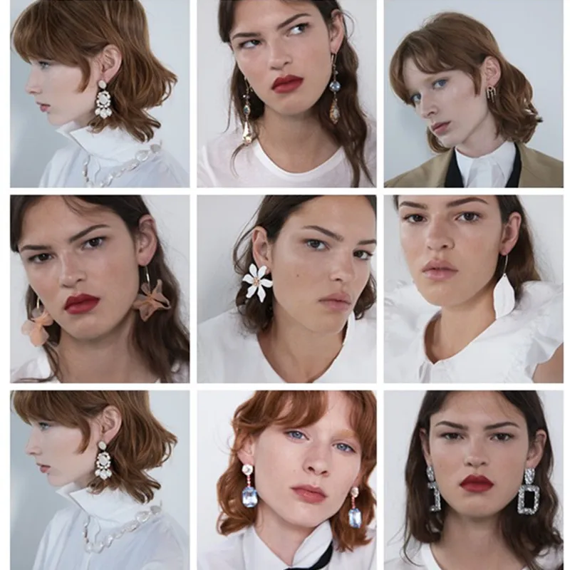 

Best lady Bohemian ZA Drop Earring for Women Wedding Fashion Girls Party Gifts Brand Design Dangle Statement Earrings Jewelry