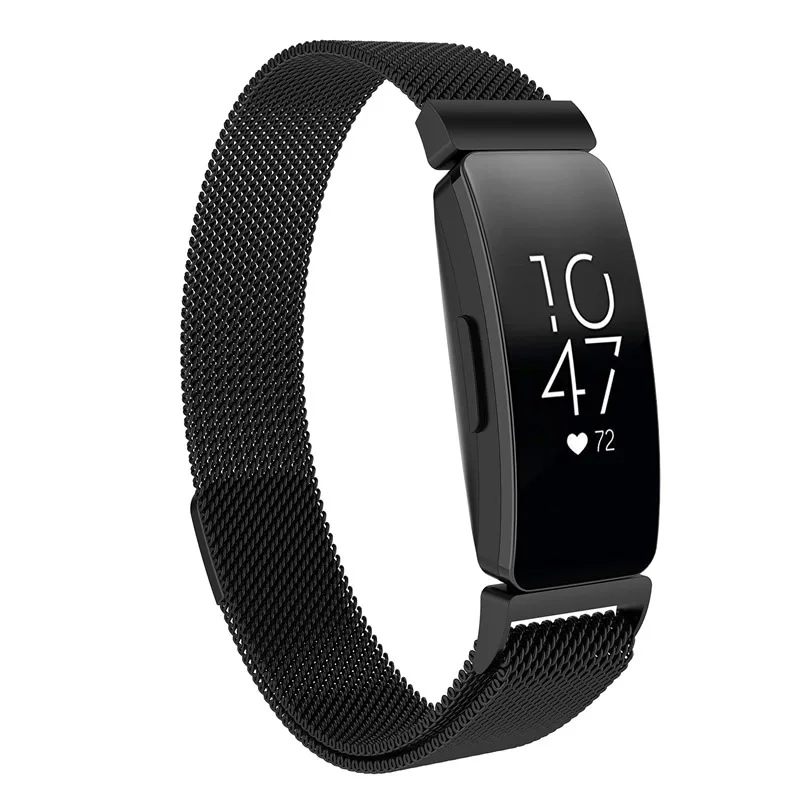 

For Fitbit Inspire Milanese Strap Inspire Hr Milanese Magnetic Watch Band Stainless Steel Weave Belt S L Size Avaliable