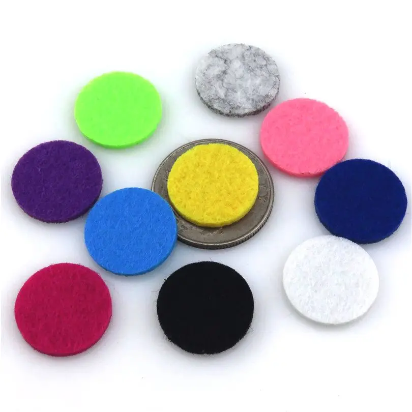 Wholesale Jewelry Colorful 17.5mm Aromatherapy Felt Pads for Essential