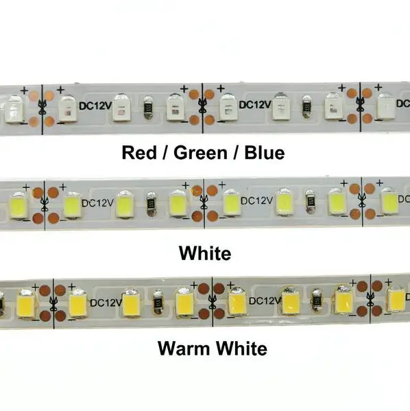 

5m LED Strip 3528 DC12V Home Car Decor Flexible Strip Light Tape Ribbon Ledstrip 60leds/m IP20 Non-Waterproof White Warm White