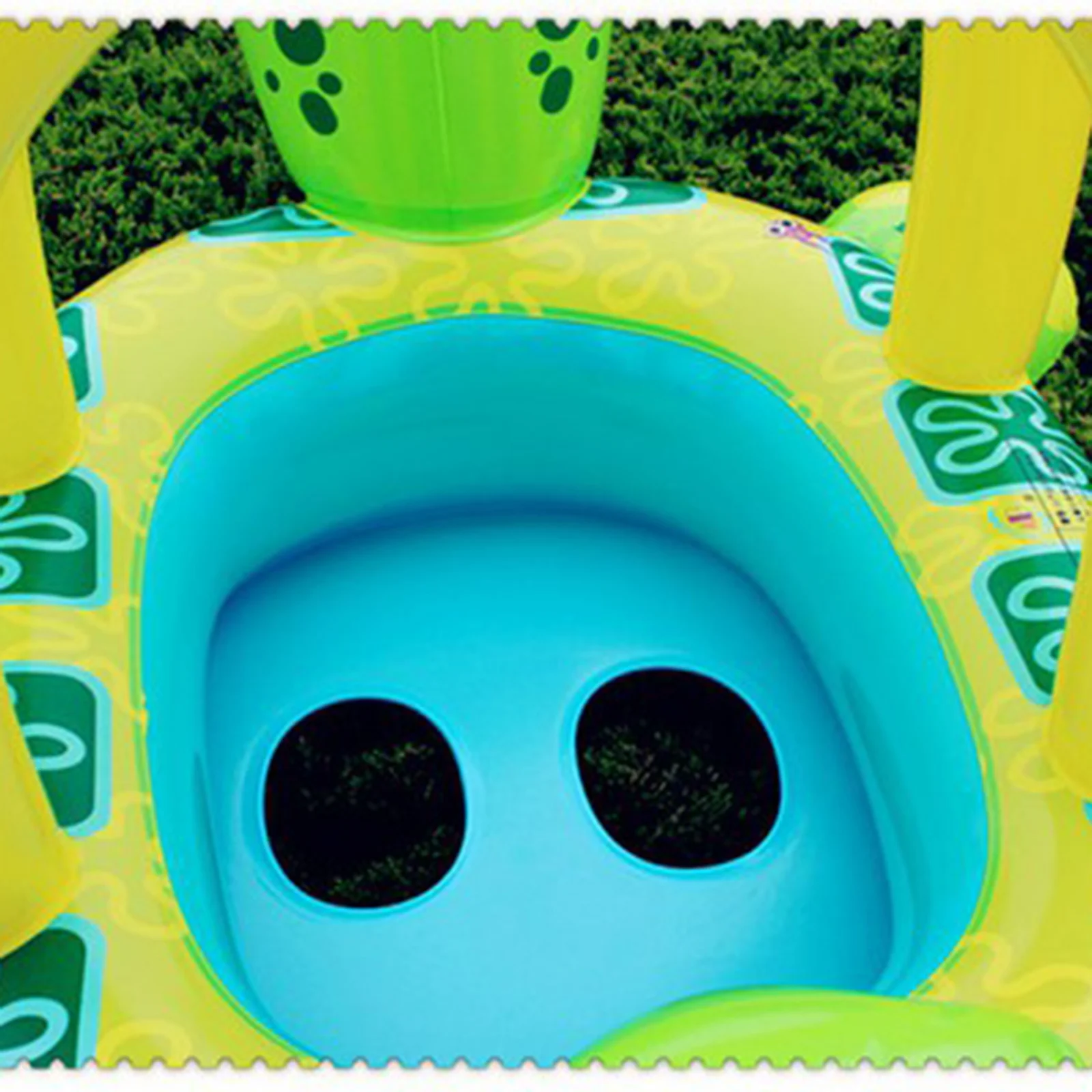 1 шт. надувной солнцезащитный козырек для детей детская черепаха надувная лодка с сиденьем круг для плавания в бассейне навес Новый