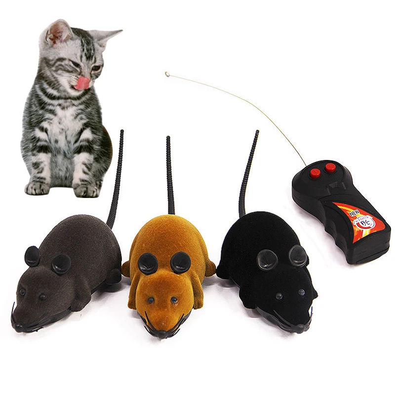 

Cat Toy Mouse Wireless Remote Control Mini RC Mouse Cat Toys False Mouse Pet RC Funny Playing Moving Mouse Toys for Cats