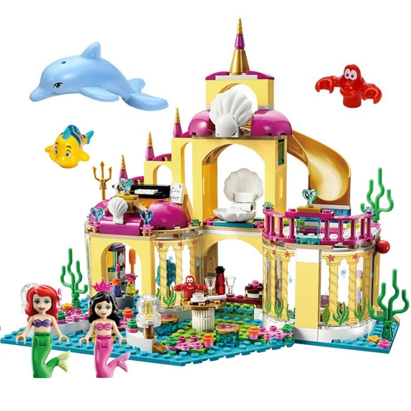 

Building Blocks Mermaid Figures Blocks Castle Dream Princess for Girls Educational Toys Christmas Birthday Gifts for Children