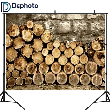 

Dephoto Round Tree Trunk Wood Nature Background Backdrop Farm Photocall for A Photo Shoot Fund Photographic Professional