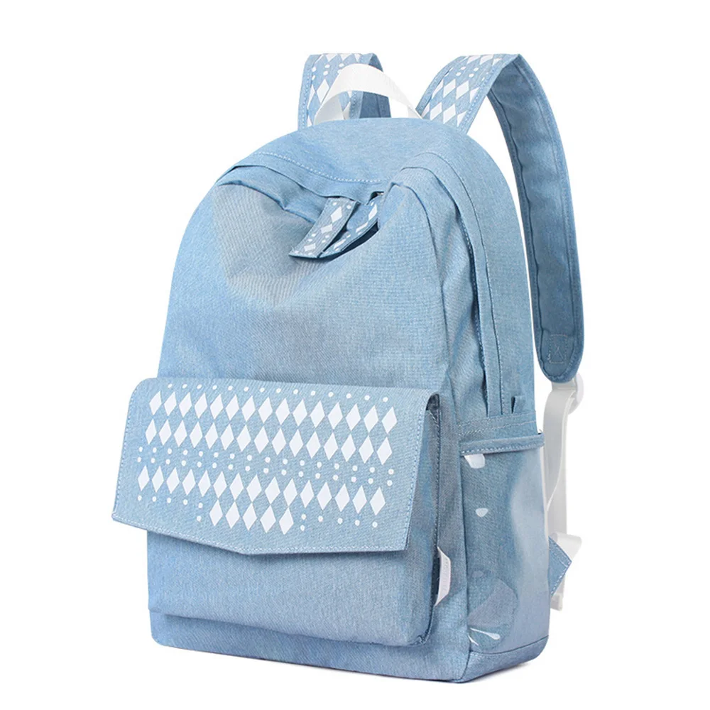 

MVK 2019 Cool School Bags for Women New Preppy Denim Schoolbags Fashion Cowboy Unisex Travel Backpack Female Laptop Backpacks