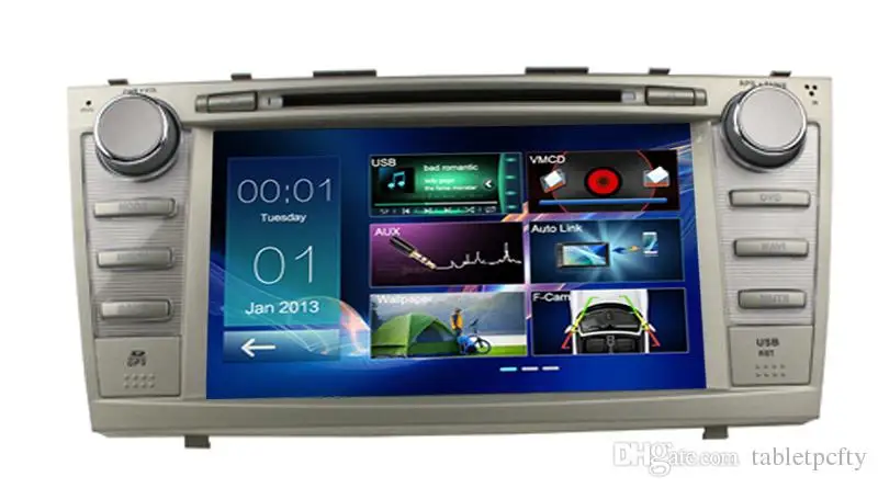 Best 8" Car DVD player with GPS(optional),BT/TV,audio Radio stereo,car multimedia headunit for TOYOTA CAMRY 2007 2008 2009 2010 2011 7